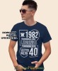 Urodziła się legenda - prawdziwe życie zaczyna się po 20 30 40 50 60 70, granatowa męska koszulka urodzinowa, na urodziny, na prezent, fajna koszulka, dla chłopaka, dla męża, mucha nie siada, mns, OPIS.jpg