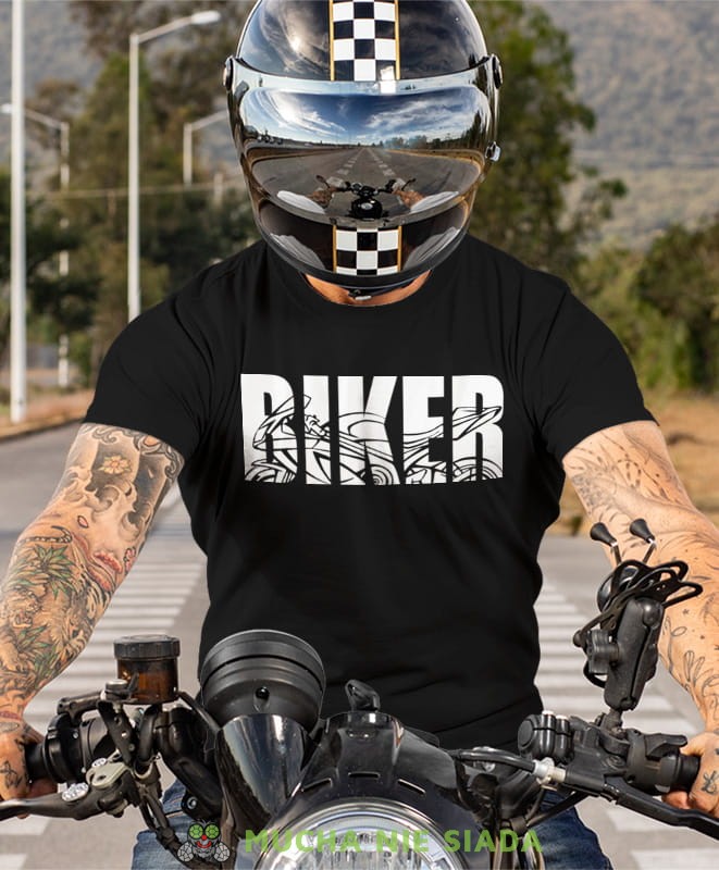 Biker motcykl, czarna męska koszulka, koszulka dla motocyklisty, koszulki na motocykl, koszulka na motocykl, męska koszulka na motocykl na prezent dla miłośnika motocykli.jpg