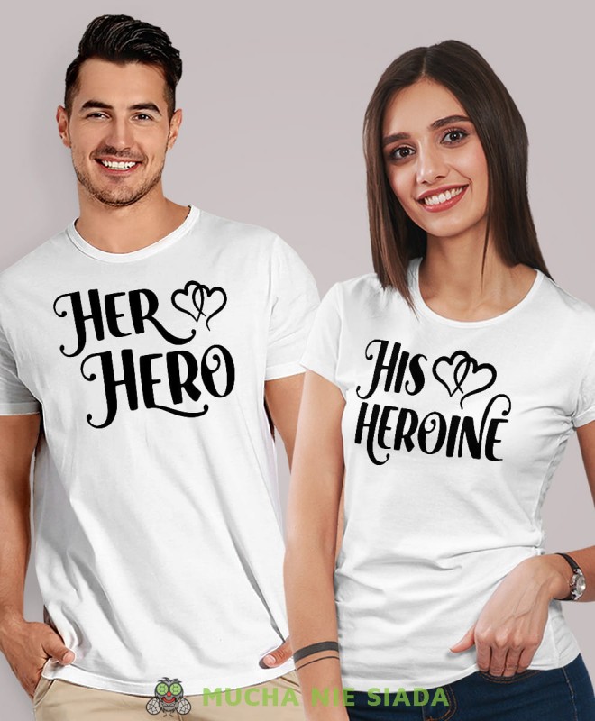 Hero zabawne koszulki dla par, białe koszulki dla par, dla męża, dla żony, dla chłopaka, dla dziewczyny, dla zakochanych, dla par, walentynki, fajne koszulki, t-shirty dla par, mucha nie siada, mns.jpg
