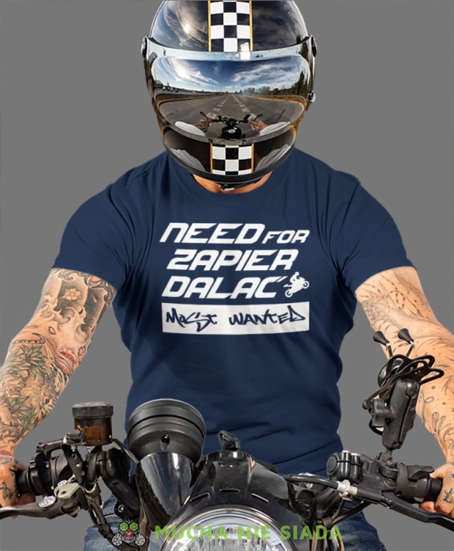 Need for zapier, granatowa męska koszulka, koszulka dla motocyklisty, koszulki na motocykl, koszulka na motocykl, męska koszulka na motocykl na prezent dla miłośnika motocykli.jpg