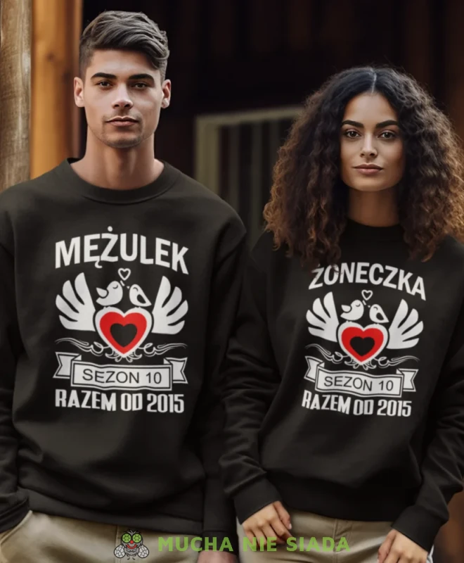 Żoneczka Mężulek razem od, czarne bluzy dla par, dla żony, dla męża, dla zakochanych, dla par, bluzy na  walentynki,dla męża, dla żony, bluzy dla par, mucha nie siada, mns..webp