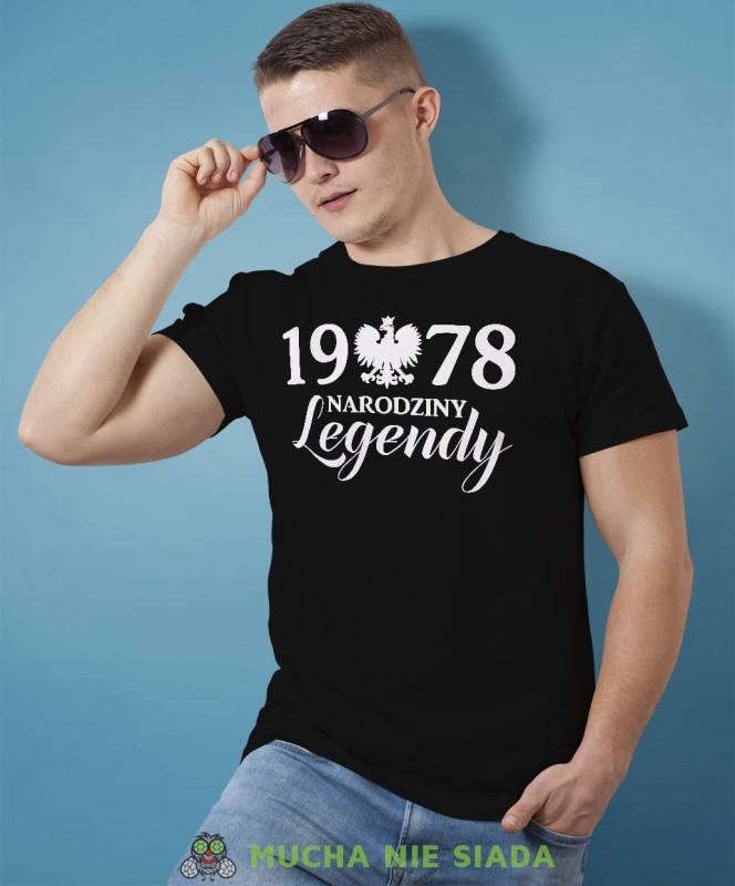 Narodziny legendy Orzeł Polski Koszulka Urodzinowa czarna