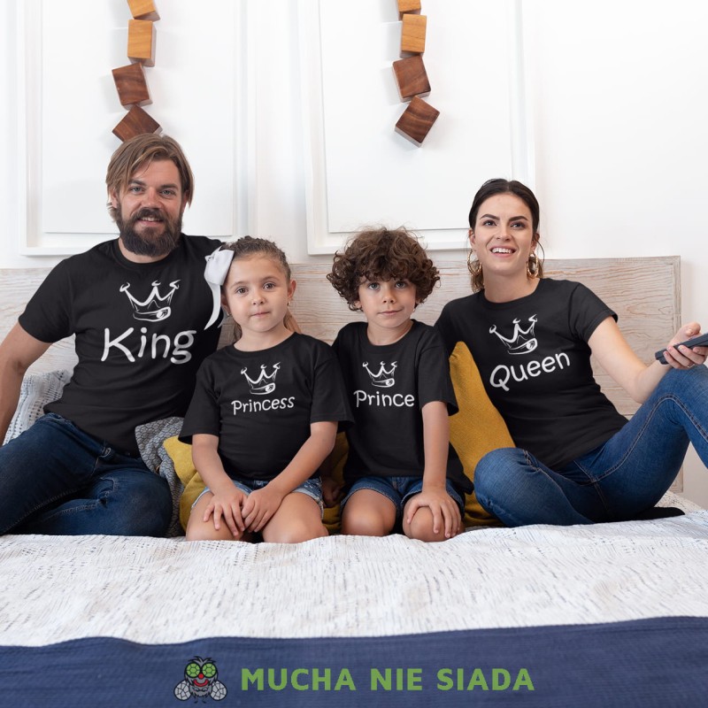 king, queen, prince, princess, korona, czarne koszulki.jpg