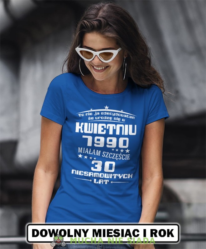 to nie ja zdecydowałam że urodzę się w... niebieska koszulka urodzinowa na urodziny opis.jpg