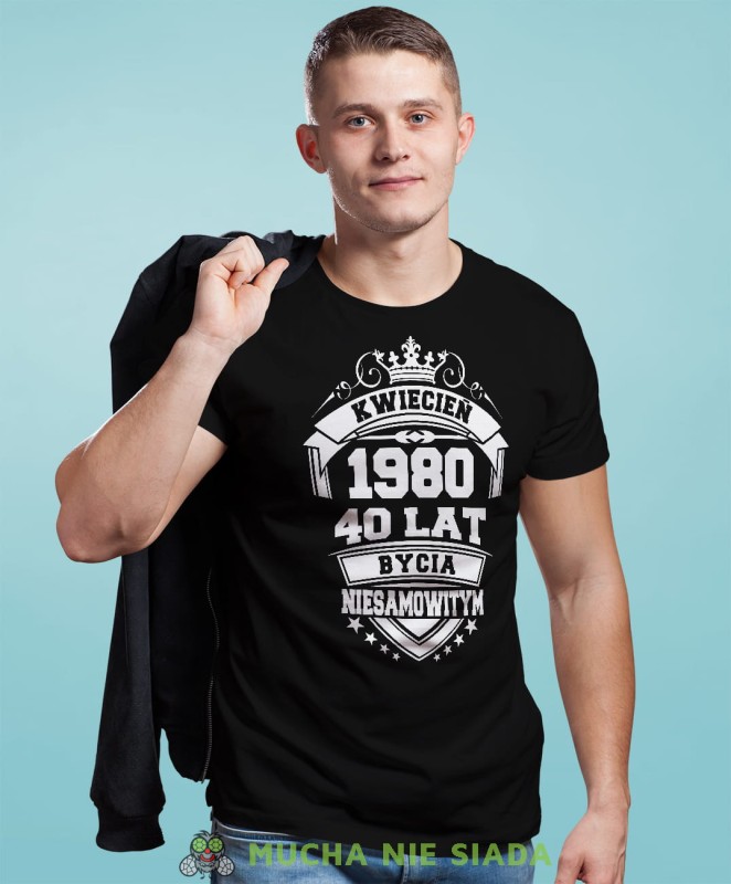 20; 30; 40; 50; 60; 70; 80 lat bycia niesamowitym czarna męska koszulka urodzinowa na urodziny.jpg