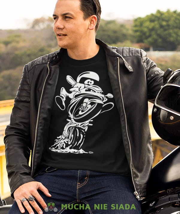 crazy biker czarna koszulka motocyklowa motocykl motocyklista.jpg