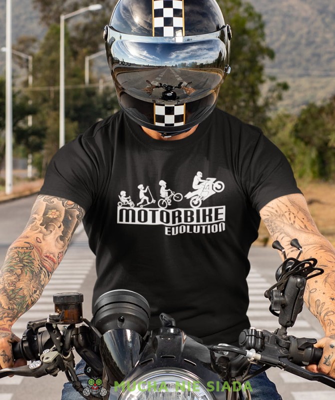 motorbike evolution czarna koszulka motocyklowa motocykl motocyklista.jpg