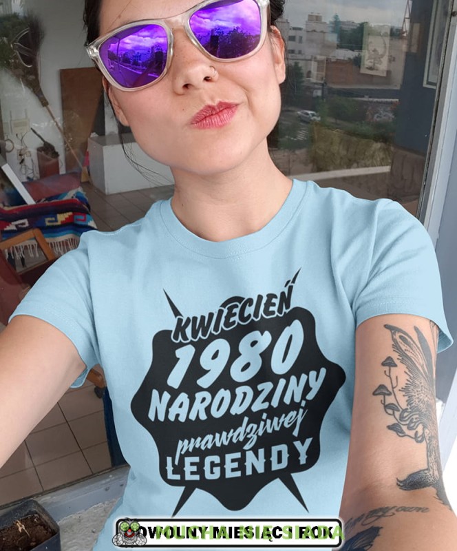 narodziny prawdziwej legendy jasnoniebieska damska koszulka urodzinowa z nadrukiem na urodziny opis.jpg