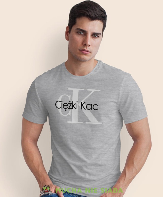 ciężki kac, szara męska koszulka z nadrukiem, na co dzień, na prezent, fajna koszulka, dla chłopaka.jpg