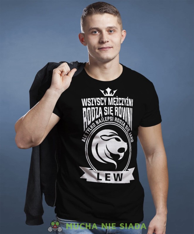 Wszyscy mężczyźni rodzą się równi ale tylko najlepsi rodzą się jako... Znak zodiaku czarna koszulka urodzinowa