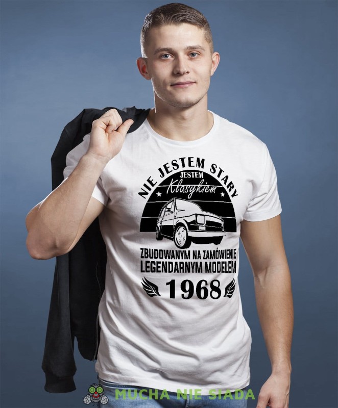Nie jestem stary, jestem klasykiem zbudowanym na zamówienie legendarnym modelem biała koszulka urodzinowa męska koszulka na urodziny