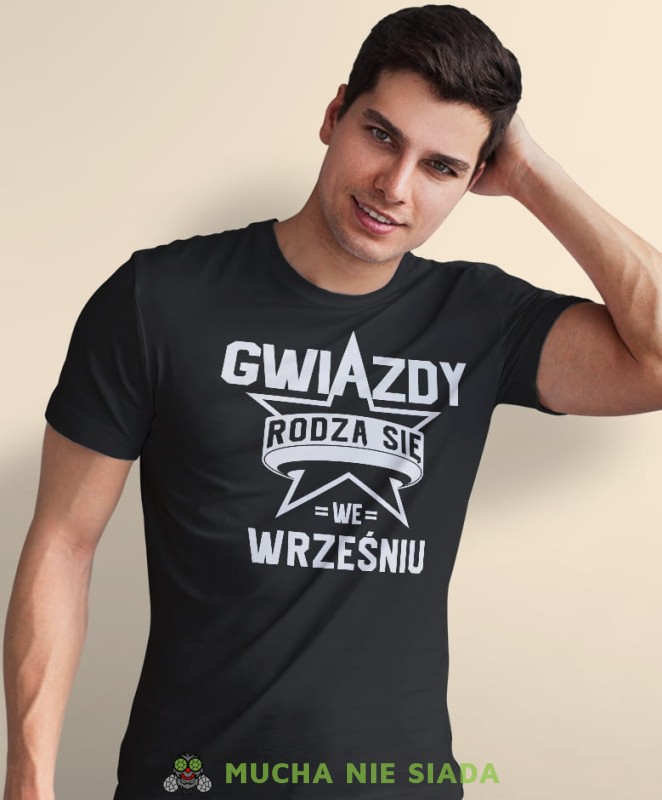 gwiazdy rodzą się... czarna męska koszulka urodzinowa, na urodziny, na prezent.jpg