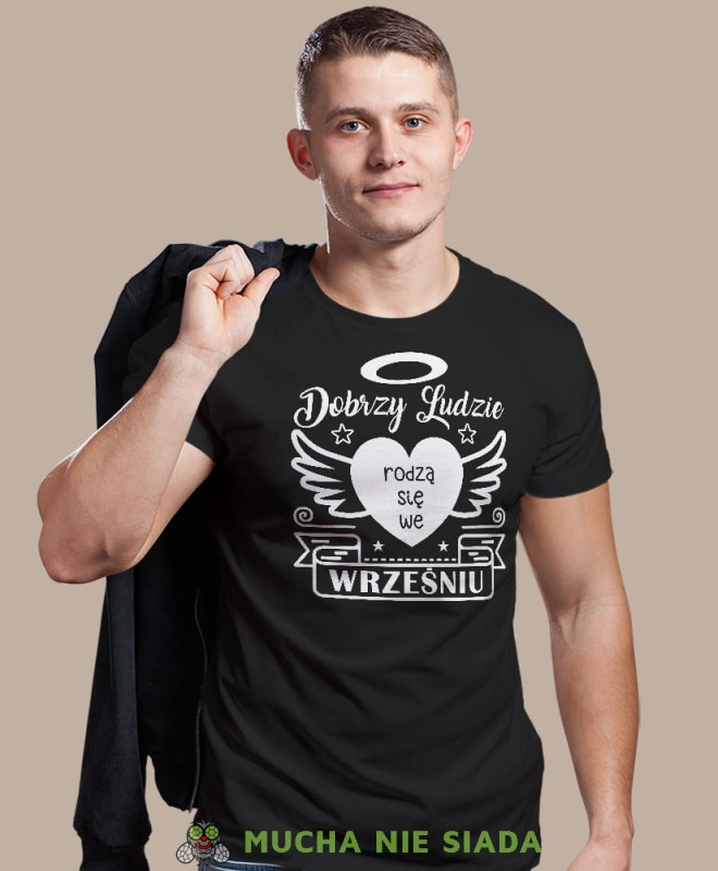 dobrzy ludzie rodzą się... czarna męska koszulka urodzinowa, na urodziny, na prezent.jpg