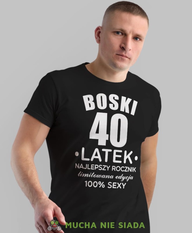 boski, najlepszy rocznik limitowana edycja 100% sexy, czarna męska koszulka urodzinowa, na urodziny, na prezent, fajna koszulka, dla chłopaka, dla mężajpg.jpg