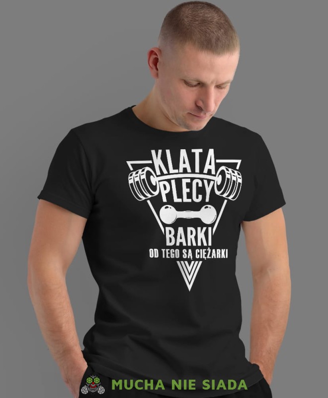klata plecy barki od tego są ciężarki, czarna koszulka na siłownię, męska koszulka, koszulka sportowa, na sport, gym, na siłownię.jpg