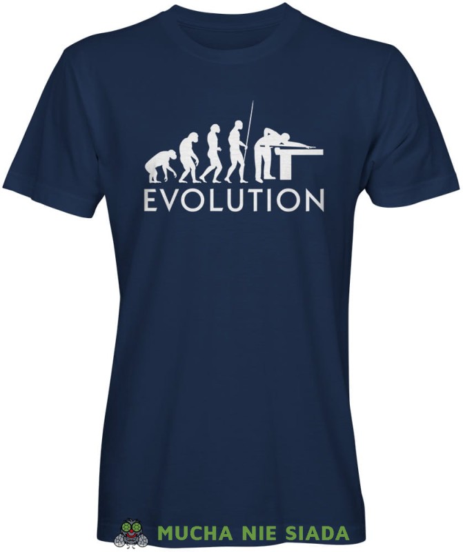 bilard evolution , męska granatowa koszulka, koszulki dla bilardzistów, koszulka dla bilardzisty, koszulka na bilard, dla chłopaka, dla męża, dla niego, na prezent, na urodziny, muc.jpg