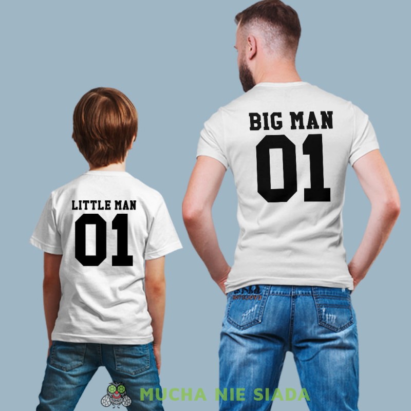 big man little man, białe koszulki dla taty i syna.jpg