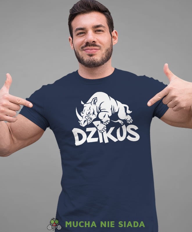 dzikus, granatowa koszulka na siłownię, męska koszulka, koszulka sportowa, na sport, gym, na siłownię.jpg