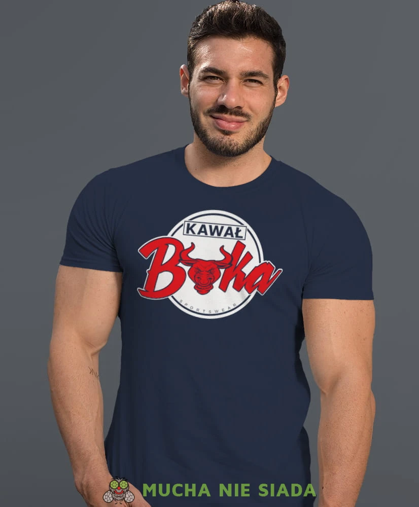 kawał byka sports wear, granatowa koszulka na siłownię, męska koszulka, koszulka sportowa, na sport, gym, na siłownię.jpg