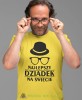 Najlepszy dziadek na świecie kapelusz okulary, żółta koszulka męska dla dziadka, na urodziny, na dzień dziadka, na prezent, mucha nie siada, mns sklep.jpg