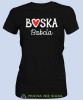 Boska babcia serce, czarna koszulka damska dla babci, na urodziny, na dzień babci, na prezent, mucha nie siada sklep, mns.jpg