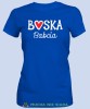 Boska babcia serce, niebieska koszulka damska dla babci, na urodziny, na dzień babci, na prezent, mucha nie siada sklep, mns.jpg