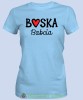 Boska babcia serce, jasnoniebieska koszulka damska dla babci, na urodziny, na dzień babci, na prezent, mucha nie siada sklep, mns.jpg