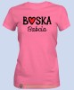 Boska babcia serce, różowa koszulka damska dla babci, na urodziny, na dzień babci, na prezent, mucha nie siada sklep, mns.jpg