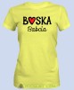 Boska babcia serce, żółta koszulka damska dla babci, na urodziny, na dzień babci, na prezent, mucha nie siada sklep, mns.jpg