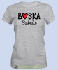 Boska babcia serce, szara koszulka damska dla babci, na urodziny, na dzień babci, na prezent, mucha nie siada sklep, mns.jpg