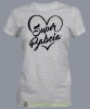 Super babcia serce, szara koszulka damska dla babci, na urodziny, na dzień babci, na prezent, mucha nie siada sklep, mns.jpg