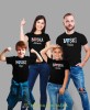 Boska rodzina, zestaw czarnych koszulek,  tata, syn, mama, córka, na prezent, fajne koszulki, koszulki rodzinne, mucha nie siada sklep, rodzina, mns.jpg