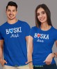Boska Żona Boski Mąż, niebieskie koszulki dla par, dla męża, dla żony, walentynki, fajne koszulki, t-shirty dla par, mucha nie siada sklep, mns sklep.jpg