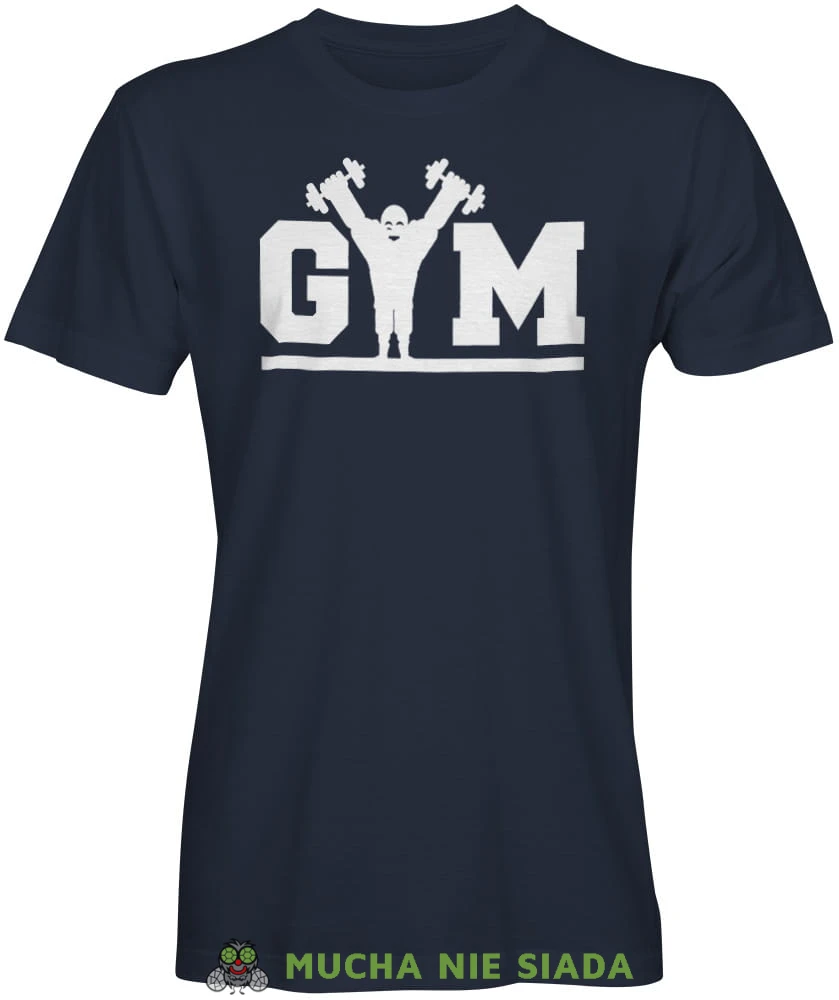 Gym, siłacz, graatowa męska koszulka na siłownię koszulka sportowa, crossfit, na siłownię.jpg