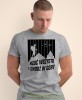 Męska koszulka z nadrukiem - Rzuć wszystko i chodź w góry - Idealna za wypad w góry, szara koszulka z nadrukiem, wycieczka w góry, górska wyprawa, T-shirt do miłośników turystyki górskiej, mucha nie siada koszulki.jpg