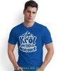 Męska koszulka z nadrukiem - Król górskich wędrówek - Idealna za wypad w góry, niebieska koszulka z nadrukiem, wycieczka w góry, górska wyprawa, T-shirt do miłośników turystyki górskiej, mucha nie siada koszulki.jpg