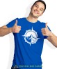 Męska koszulka z nadrukiem - Kompas, góry - Idealna za wypad w góry, niebieska koszulka z nadrukiem, wycieczka w góry, górska wyprawa, T-shirt do miłośników turystyki górskiej, mucha nie siada koszulki.jpg