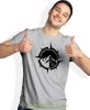 Męska koszulka z nadrukiem - Kompas, góry - Idealna za wypad w góry, szara koszulka z nadrukiem, wycieczka w góry, górska wyprawa, T-shirt do miłośników turystyki górskiej, mucha nie siada koszulki.jpg