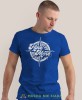 Męska koszulka z nadrukiem - Hike more - Idealna za wypad w góry, niebieska koszulka z nadrukiem, wycieczka w góry, górska wyprawa, T-shirt do miłośników turystyki górskiej, mucha nie siada koszulki.jpg