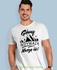 Męska koszulka z nadrukiem - Góry wzywają muszę iść - Idealna za wypad w góry, biała koszulka z nadrukiem, wycieczka w góry, górska wyprawa, T-shirt do miłośników turystyki górskiej, mucha nie siada koszulki.jpg
