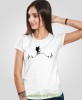 Damska koszulka z nadrukiem - Góry linia życia wędrowiec - Idealna za wypad w góry, biała koszulka z nadrukiem, wycieczka w góry, górska wyprawa, T-shirt dla miłośników turystyki górskiej, mucha nie siada koszulki.jpg