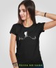 Damska koszulka z nadrukiem - Góry linia życia wędrowiec - Idealna za wypad w góry, czarna koszulka z nadrukiem, wycieczka w góry, górska wyprawa, T-shirt dla miłośników turystyki górskiej, mucha nie siada koszulki.jpg