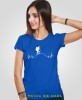 Damska koszulka z nadrukiem - Góry linia życia wędrowiec - Idealna za wypad w góry, niebieska koszulka z nadrukiem, wycieczka w góry, górska wyprawa, T-shirt dla miłośników turystyki górskiej, mucha nie siada koszulki.jpg