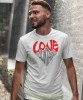 Męska koszulka z nadrukiem - Love mountains - Idealna za wypad w góry, biała koszulka z nadrukiem, wycieczka w góry, górska wyprawa, T-shirt do miłośników turystyki górskiej, mucha nie siada koszulki.jpg