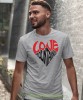 Męska koszulka z nadrukiem - Love mountains - Idealna za wypad w góry, szara koszulka z nadrukiem, wycieczka w góry, górska wyprawa, T-shirt do miłośników turystyki górskiej, mucha nie siada koszulki.jpg