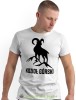 Męska koszulka z nadrukiem - Kozioł górski  - Idealna za wypad w góry, biała koszulka z nadrukiem, wycieczka w góry, górska wyprawa, T-shirt do miłośników turystyki górskiej, mucha nie siada koszulki.jpg