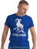 Męska koszulka z nadrukiem - Kozioł górski  - Idealna za wypad w góry, niebieska koszulka z nadrukiem, wycieczka w góry, górska wyprawa, T-shirt do miłośników turystyki górskiej, mucha nie siada koszulki.jpg