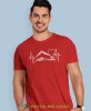 Męska koszulka z nadrukiem - Góry Serce Linia życia  - Idealna na wypad w góry, czerwona koszulka z nadrukiem, wycieczka w góry, górska wyprawa, T-shirt dla miłośników turystyki górskiej, mucha nie siada koszulki.jpg
