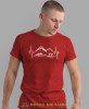 Męska koszulka z nadrukiem - Góry Wędrowcy Linia życia  - Idealna na wypad w góry, czerwona koszulka z nadrukiem, wycieczka w góry, górska wyprawa, T-shirt dla miłośników turystyki górskiej, mucha nie siada koszulki.jpg
