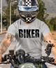 Biker motcykl, szara męska koszulka, koszulka dla motocyklisty, koszulki na motocykl, koszulka na motocykl, męska koszulka na motocykl na prezent dla miłośnika motocykli.jpg